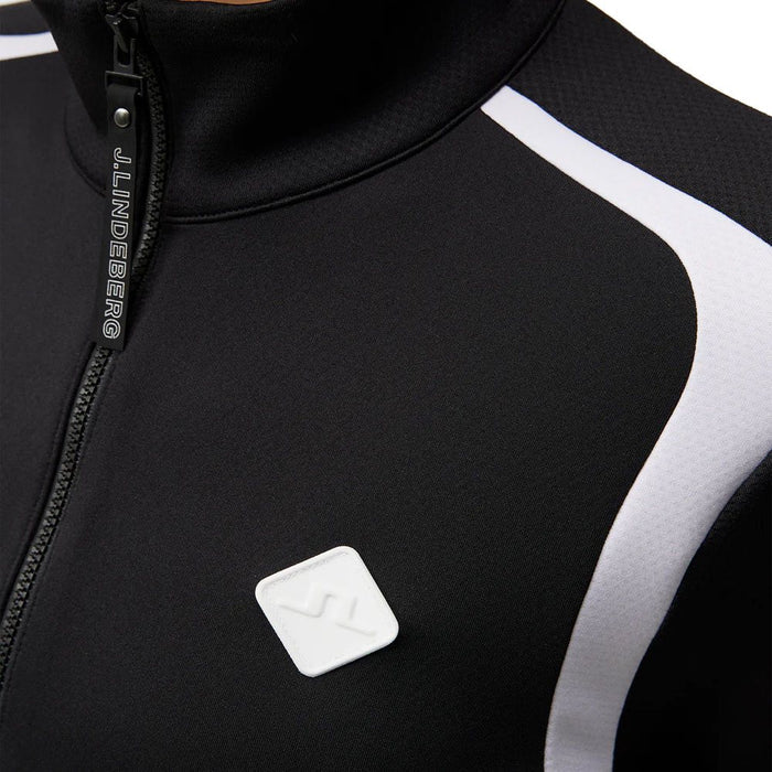 J.Lindeberg Solar Full Zip Mid Layer Golf Jacket Black - FW23 Women