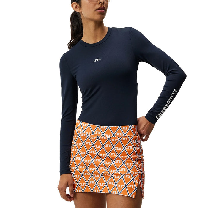J.Lindeberg Tekla Crew Neck Top FW Golf Baselayer JL Navy - 23 Women