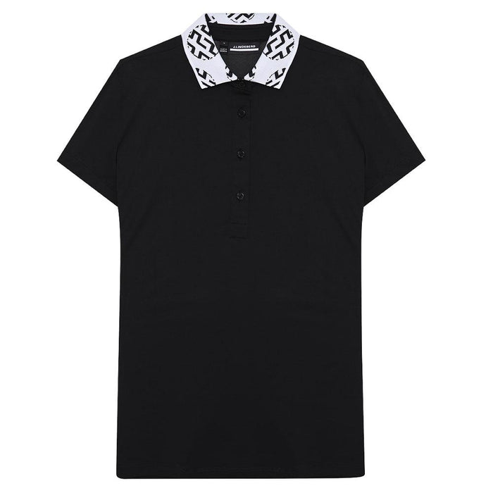 J.Lindeberg Tilly Golf Polo Black - SS23 Women