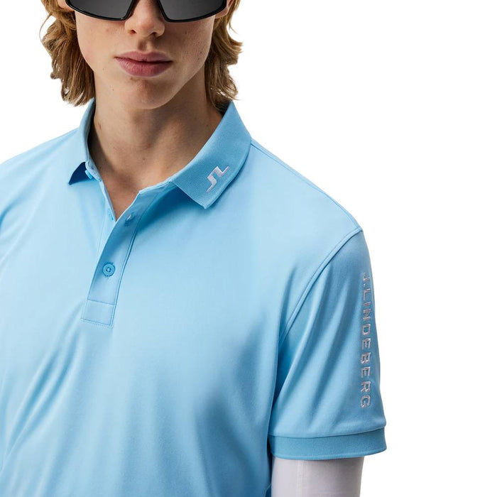 J.Lindeberg Tour Tech Slim Fit Golf Polo Baltic Sea - 24