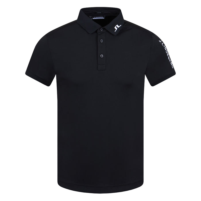 J.Lindeberg Tour Tech Slim Fit Golf Polo Black - 23