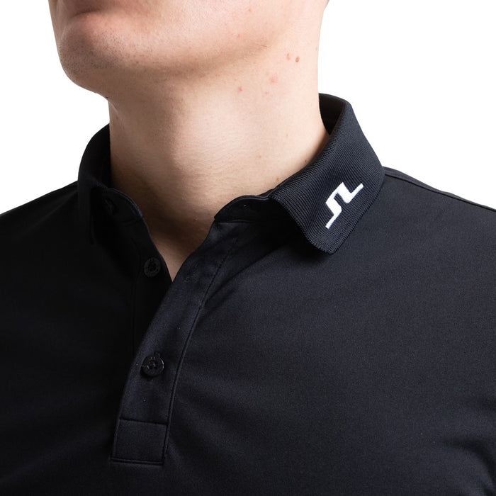J.Lindeberg Tour Tech Slim Fit Golf Polo Black - 23