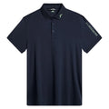 J.Lindeberg Tour Tech Slim Fit Golf Polo Nautical Blue Melange - 24