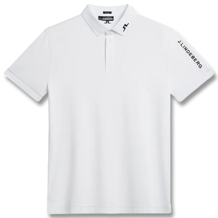 J.Lindeberg Tour Tech Slim Fit Golf Polo White - 24