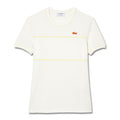 Lacoste French Made Organic Cotton Pique Golf T-Shirt Off White - SS23 Women