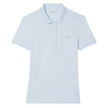 Lacoste L.12.D Slim Fit Stretch Mini Pique Golf Polo Light Blue - SS25 Women