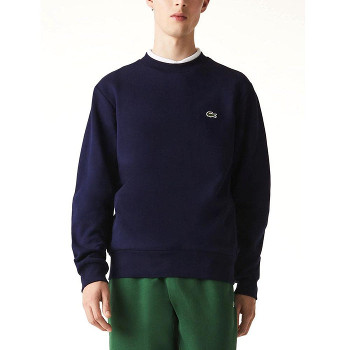 Lacoste Organic Brushed Cotton Golf Sweater Marine Blue - FW23 Men