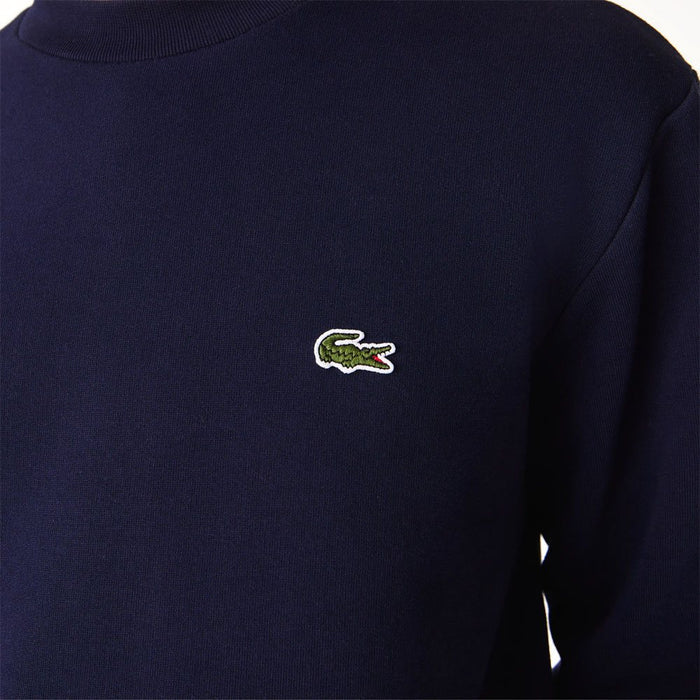 Lacoste Organic Brushed Cotton Golf Sweater Marine Blue - FW23 Men
