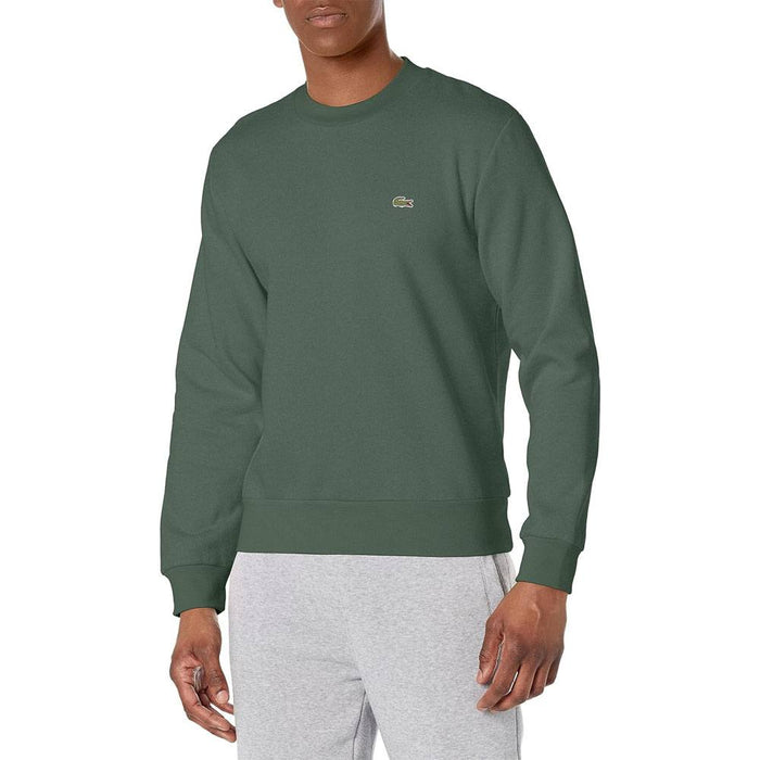 Lacoste Organic Brushed Cotton Golf Sweater Sequoia Green - FW23 Men