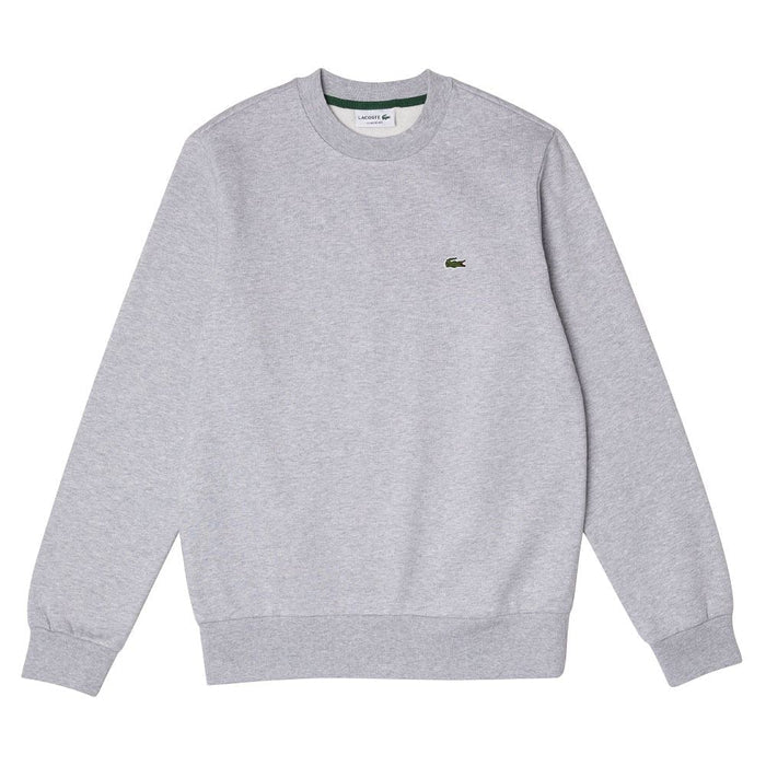 Lacoste Organic Brushed Cotton Golf Sweater Silver Gray - FW23 Men