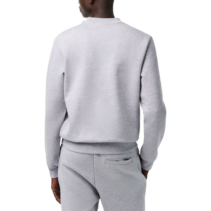 Lacoste Organic Brushed Cotton Golf Sweater Silver Gray - FW23 Men