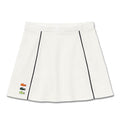 Lacoste Organic Cotton French Made Golf Skirt Off White - SS23 Women
