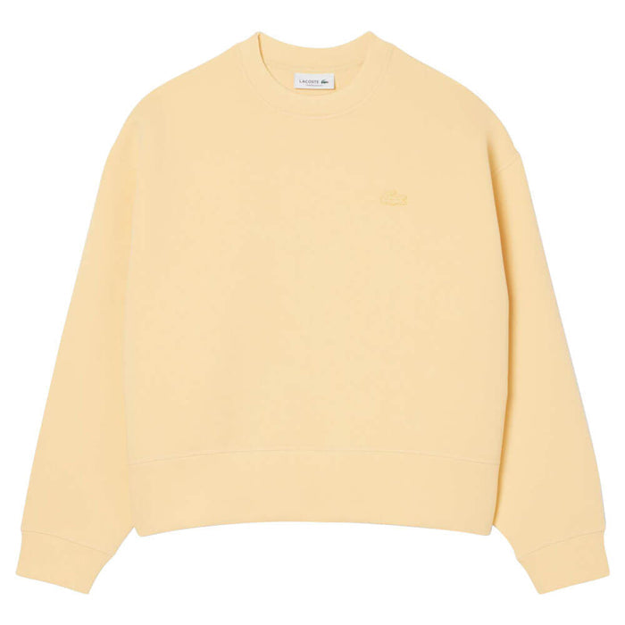 Lacoste Oversized Cotton Golf Sweatshirt Yellow - FW25 Women