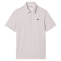 Lacoste Printed Recycled Polyester Golf Polo White - FW23 Men