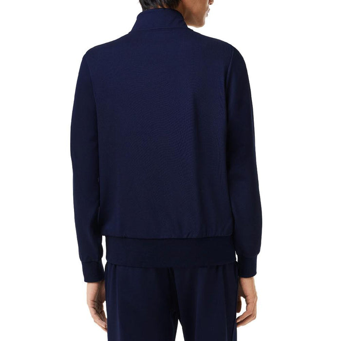 Lacoste Recycled Fiber Zipped Tennis Golf Sweater Navy Blue - FW23 Men