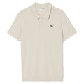 Lacoste Shortsleeve Collar Sweater Golf Polo Beige - SS25 Men