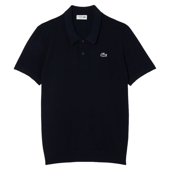 Lacoste Shortsleeve Collar Sweater Golf Polo Navy Blue - SS25 Men