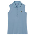 Lacoste Slim Fit UV Protect Sleeveless Stretch Golf Polo Blue - SS25 Women