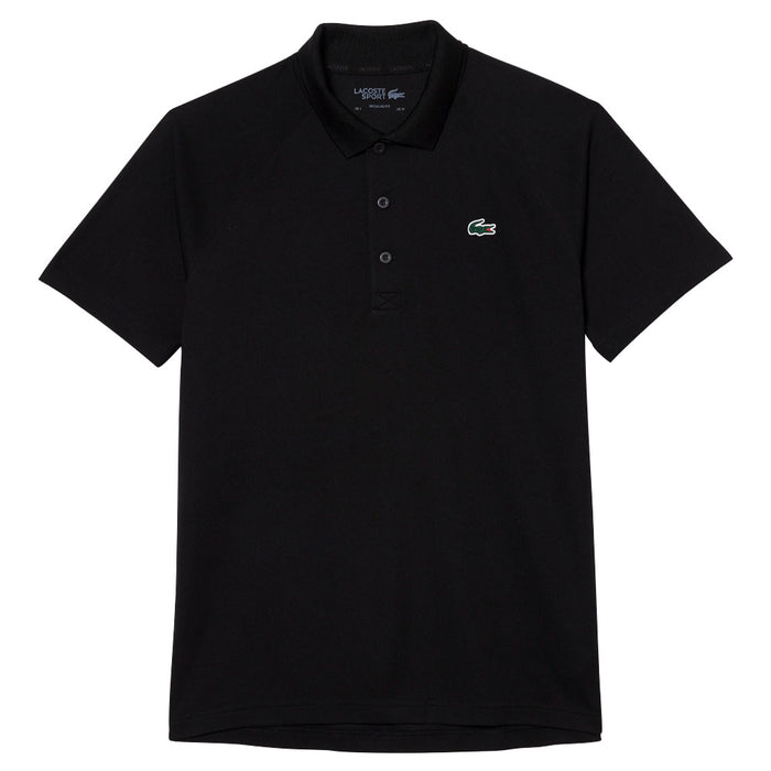 Lacoste Sport Breathable Abrasion-Resistant Interlock Golf Polo Black - SS23 Men