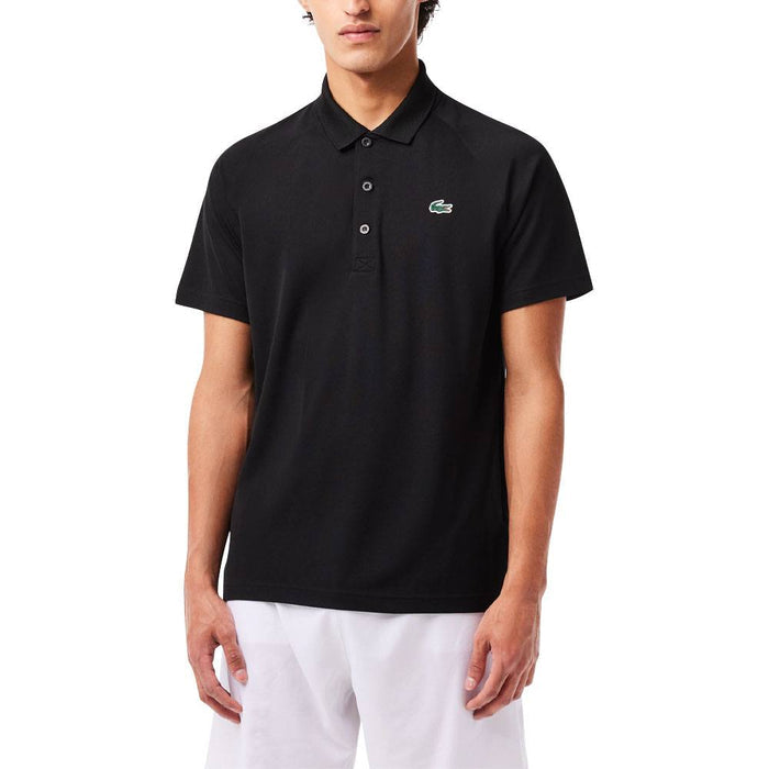 Lacoste Sport Breathable Abrasion-Resistant Interlock Golf Polo Black - SS23 Men