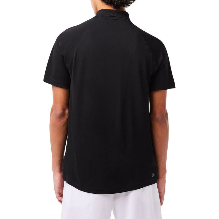 Lacoste Sport Breathable Abrasion-Resistant Interlock Golf Polo Black - SS23 Men