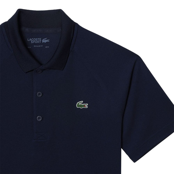 Lacoste Sport Breathable Abrasion-Resistant Interlock Golf Polo Navy - SS23 Men