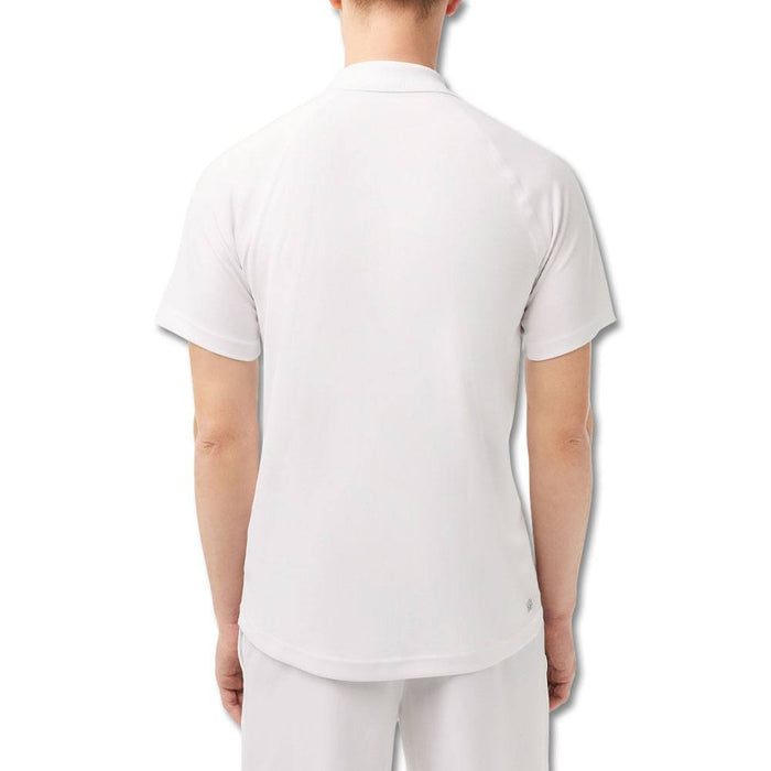 Lacoste Sport Breathable Abrasion-Resistant Interlock Golf Polo White - SS23 Men