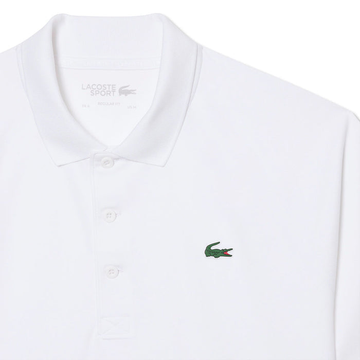Lacoste Sport Breathable Abrasion-Resistant Interlock Golf Polo White - SS23 Men