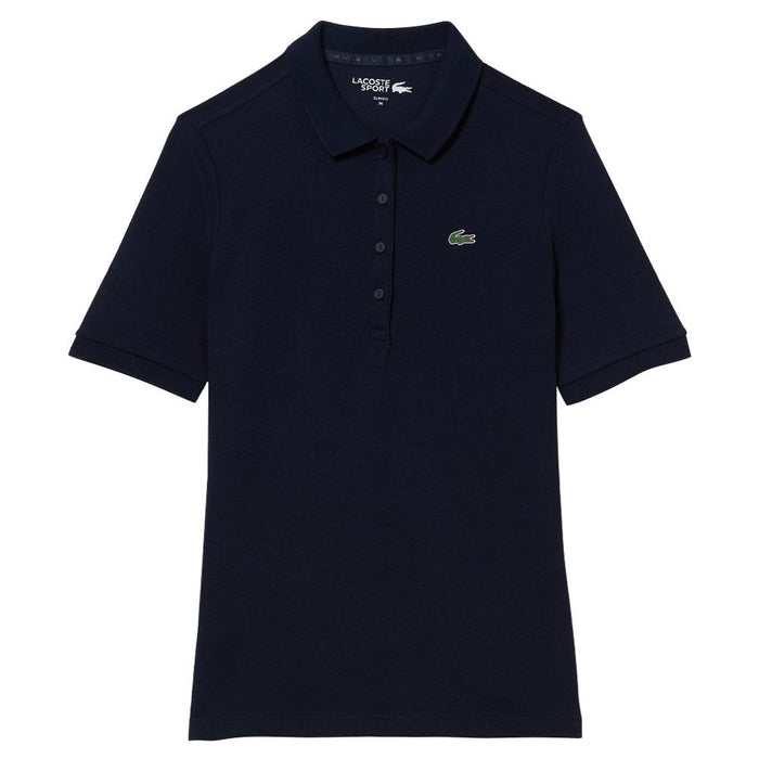 Lacoste Sport Slim Fit Organic Cotton Golf Polo Navy Blue - SS23 Women