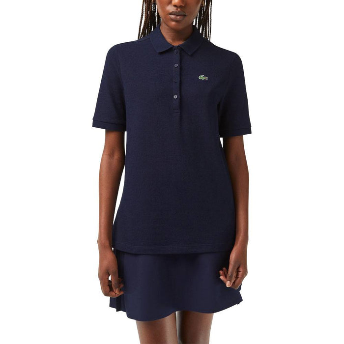 Lacoste Sport Slim Fit Organic Cotton Golf Polo Navy Blue - SS23 Women