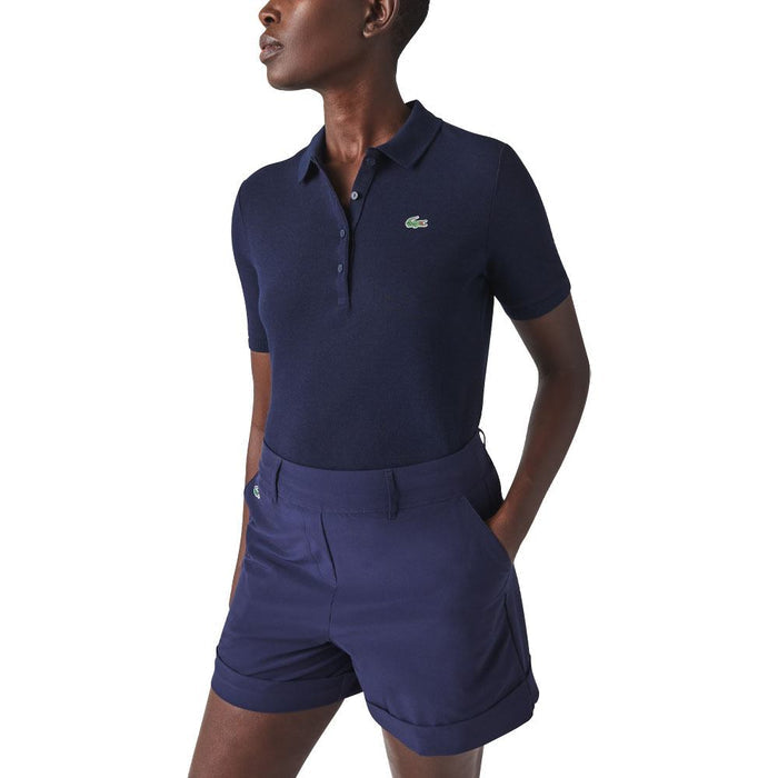 Lacoste Sport Slim Fit Organic Cotton Golf Polo Navy Blue - SS23 Women