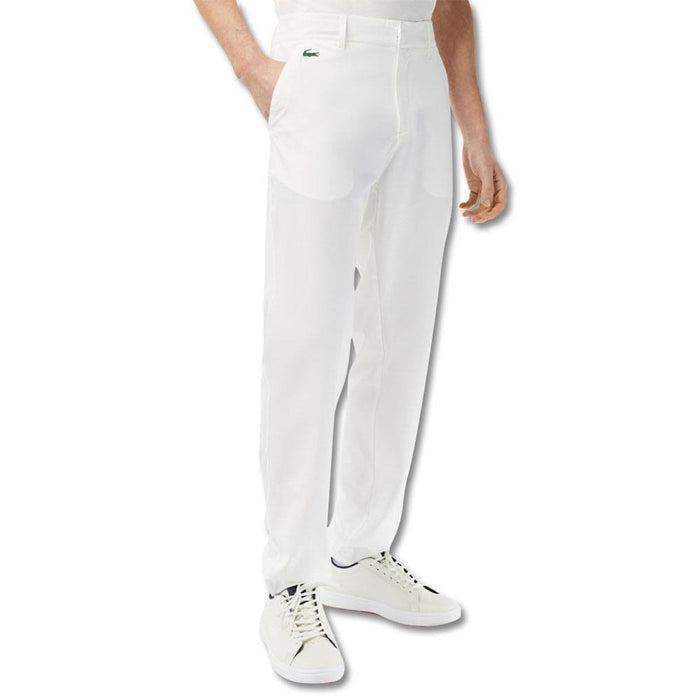 Lacoste Sport Stretch Taffeta Chinos Golf Pants Off White - SS23 Men