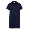 Lacoste Stretrch Cotton Pique Polo Golf Dress Navy Blue - 21 Women