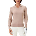 Macade Ella Knit Longsleeve Golf Polo Tan - SS25 Women