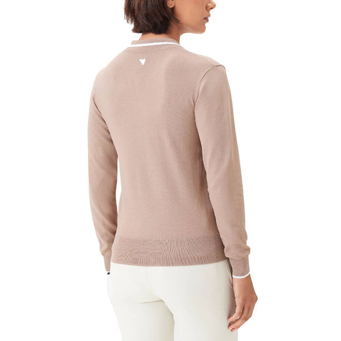 Macade Ella Knit Longsleeve Golf Polo Tan - SS25 Women