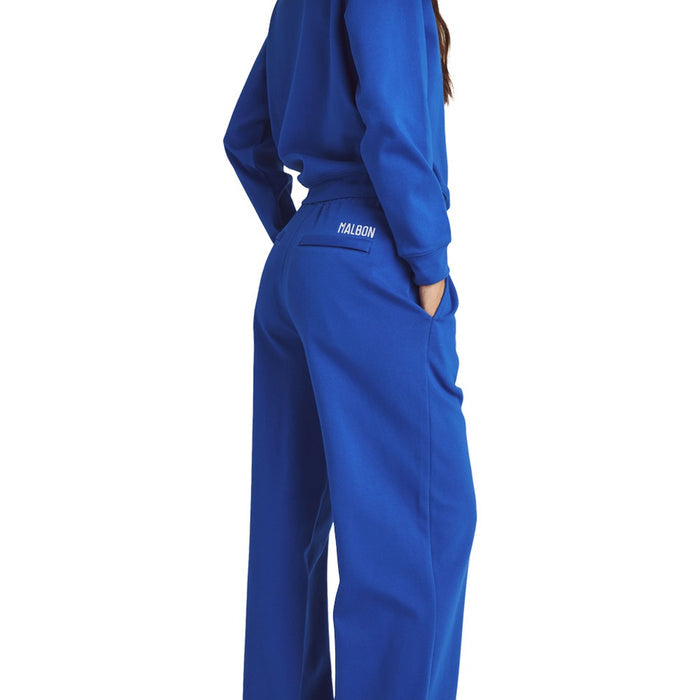 Malbon Adeline Crewneck Golf Sweatshirt Blue - SS25 Women