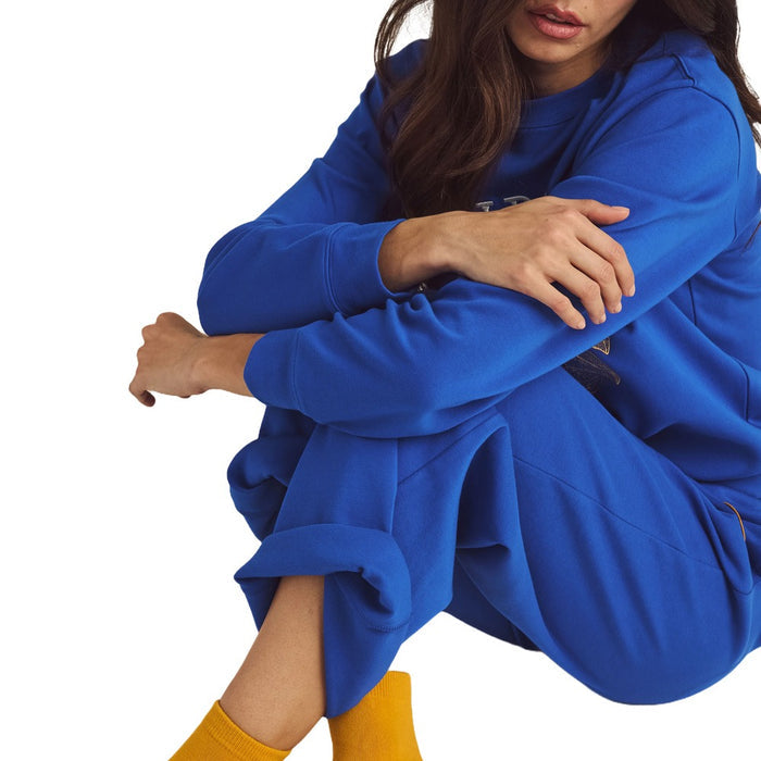 Malbon Adeline Crewneck Golf Sweatshirt Blue - SS25 Women