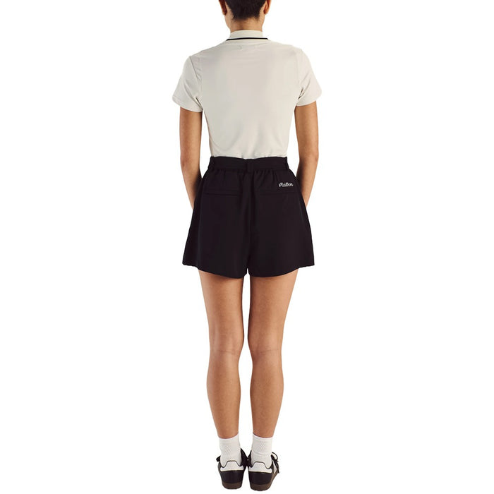 Malbon Amara Pleated Golf Shorts Black - SS25 Women