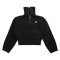 Malbon Anais Quarter Zip Knit Golf Sweater Black - SS25 Women