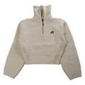 Malbon Anais Quarter Zip Knit Golf Sweater Ivory - SS25 Women