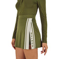 Malbon Baseline Golf Skirt Olivine - SS26 Women