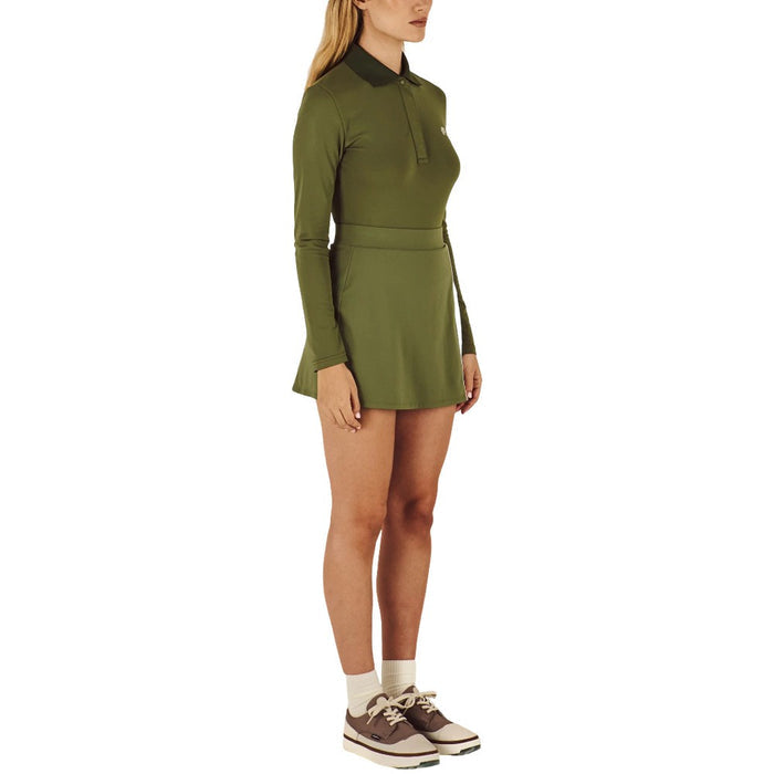 Malbon Baseline Golf Skirt Olivine - SS26 Women