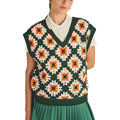 Malbon Bianca Knit Golf Vest Ivory Multi - SS25 Women