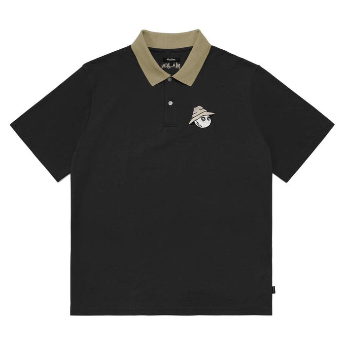Malbon Buckets Boy Pique Golf Polo Black - 23 Men
