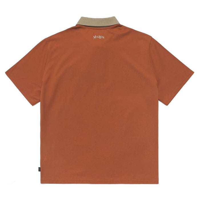 Malbon Buckets Boy Pique Golf Polo Cognac - 23 Men