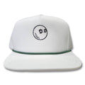 Malbon Buckets Logo Evergreen Poly Rope 5-Panel Golf Cap White/Green - FW25 Men