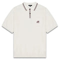 Malbon Campania Knit Golf Polo Ivory - SS25 Men