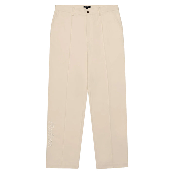 Malbon Cannes Pleated Trouser Golf Pants Ivory - SS25