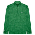 Malbon Capo Performance Quarter Zip Golf Pullover Kelly Green - SS25 Men