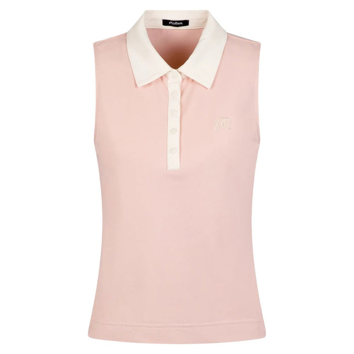 Malbon Claudia Sleeveless Golf Polo Rose - SS25 Women